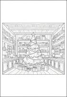 Sapin de Noël avec des cadeaux