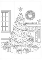 Sapin de Noël avec des cadeaux