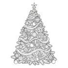 Sapin de Noël décoré