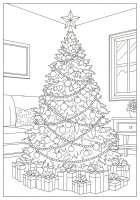 Sapin de Noël dans le salon