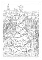 Sapin de Noël sur la place