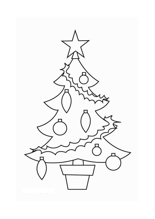 Coloriage sapin de NoÃ«l