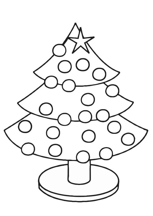 Coloriage sapin de NoÃ«l