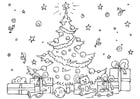 Coloriage sapin de NoÃ«l