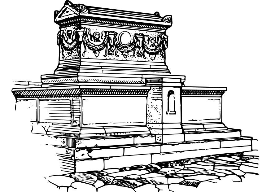 Coloriage sarcophage