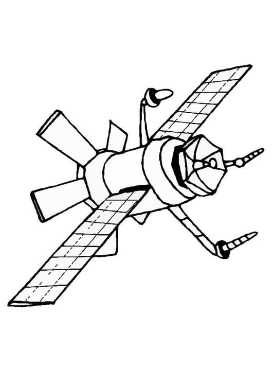 Coloriage satellite