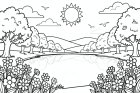 scène d'été