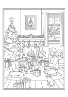 scène de Noël