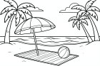 scène de plage