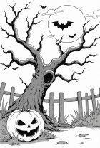 Scène effrayante d'Halloween