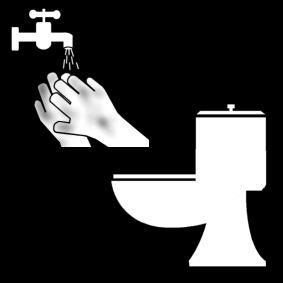 Coloriage se laver les mains aprÃ¨s la toilette