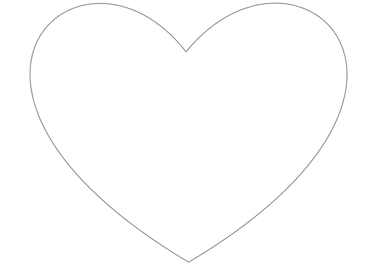 Coloriage simple petit coeur