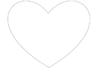 Coloriage simple petit coeur