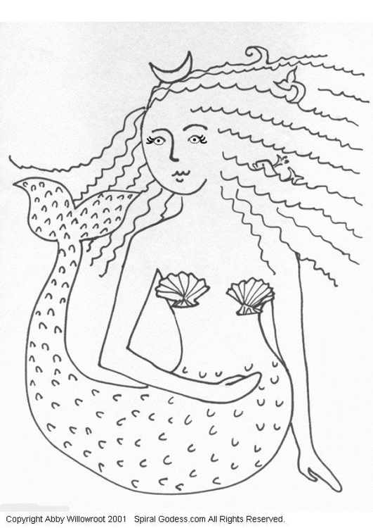 Coloriage sirÃ¨ne