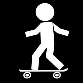 Coloriage skate-board