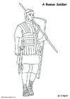 Coloriages soldat romain