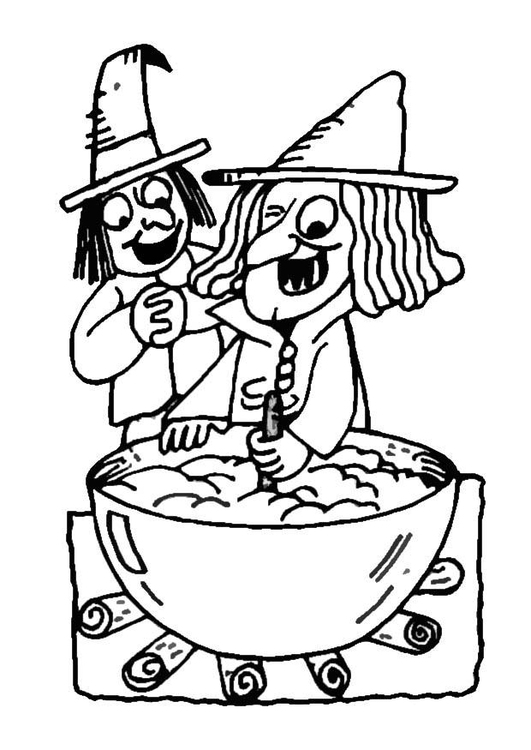 Coloriage sorciÃ¨res