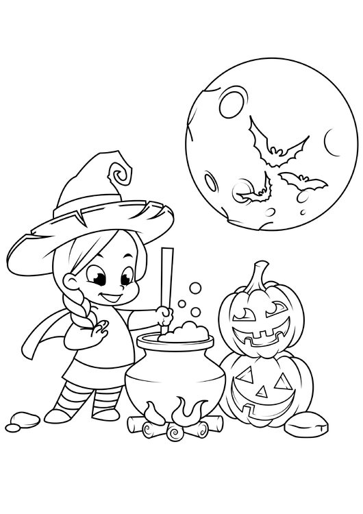 Coloriage soupe de sorciÃ¨re