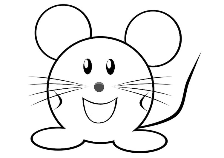 Coloriage souris