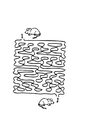Coloriage souris labyrinthe