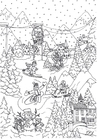 coloriage sports d'hiver