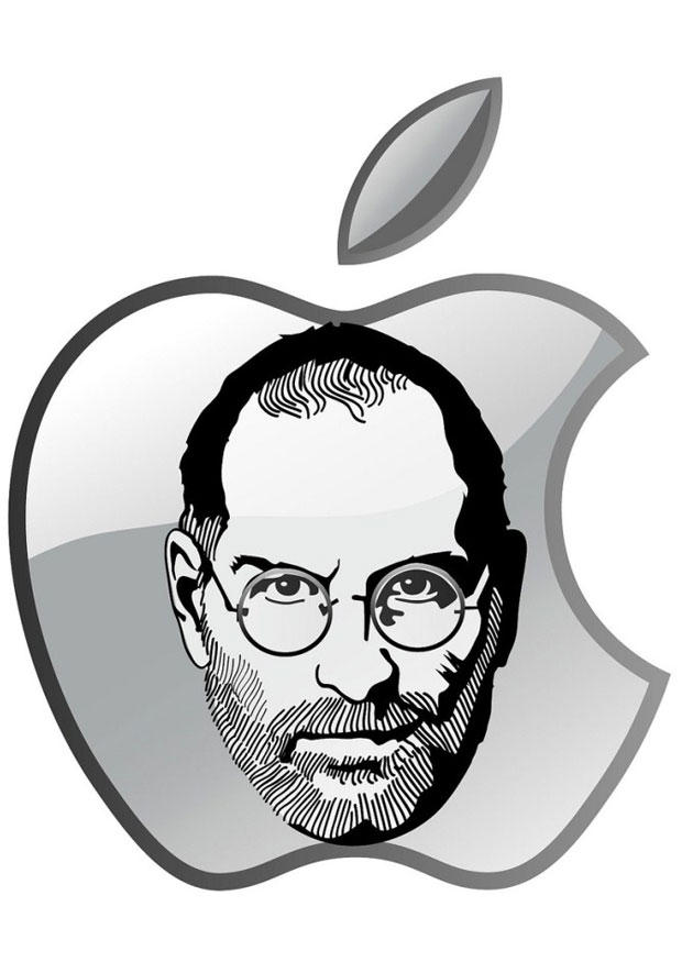 Coloriage Steve Jobs - Apple
