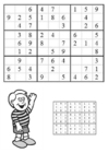 Coloriage sudoku - garÃ§on