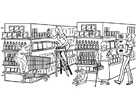 Coloriage supermarché