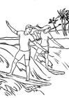 Coloriages surfer