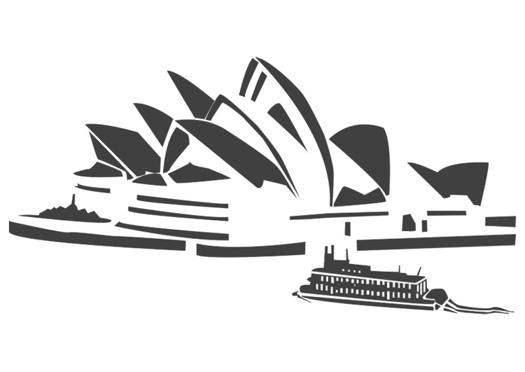 Coloriage Sydney Opera House