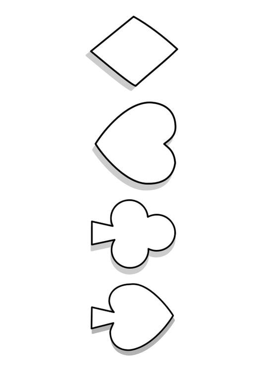 symboles jeu de carte