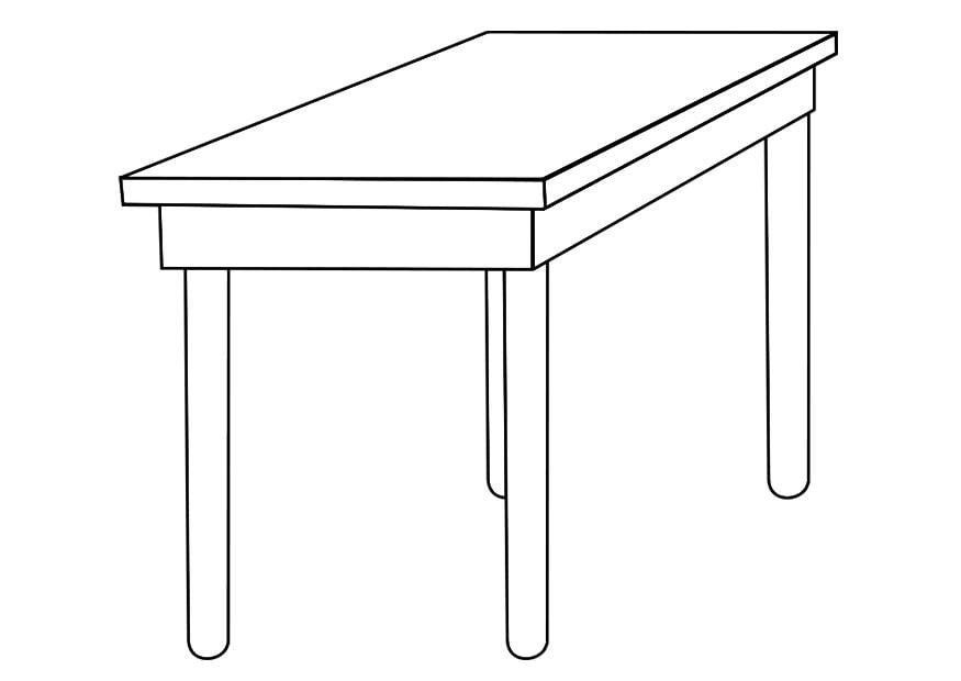 Coloriage table - Coloriages Gratuits à Imprimer - Dessin 19258