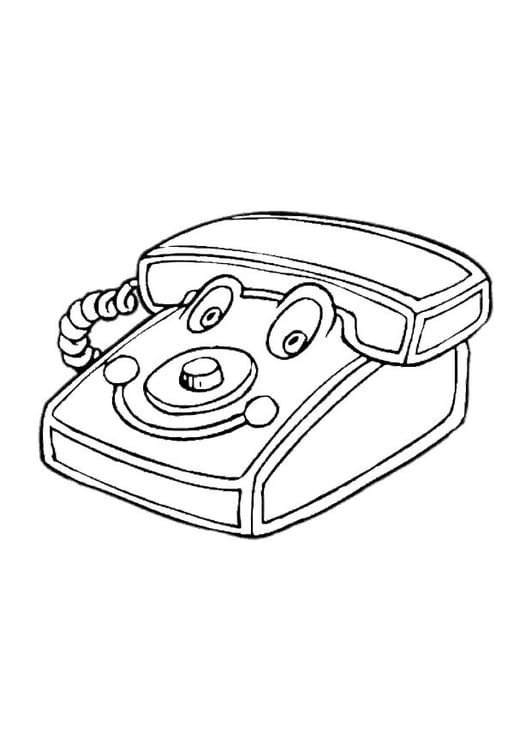 Coloriage tÃ©lÃ©phone pour jouer