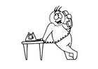 coloriage téléphone