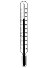 Coloriages température-thermomètre
