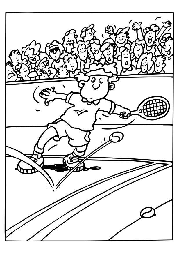 Coloriage tennis  Coloriages Gratuits à Imprimer  Dessin 11993