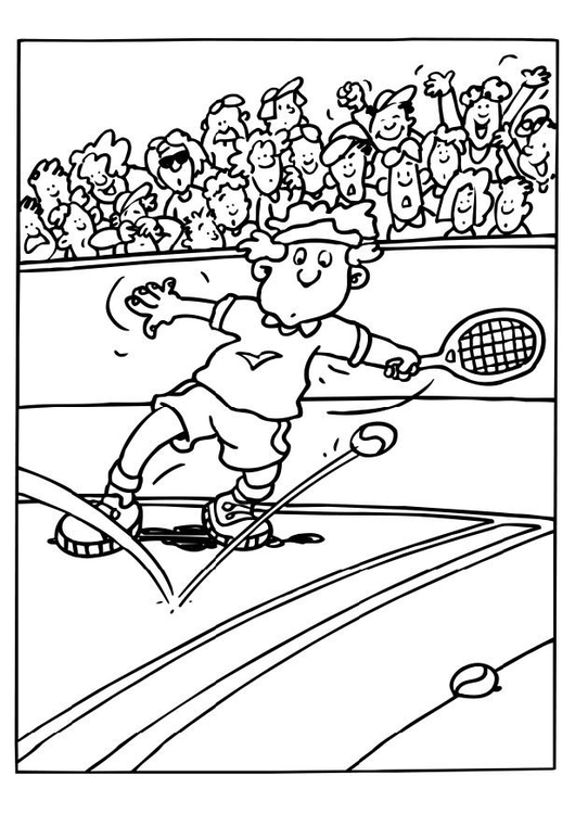 Coloriage tennis