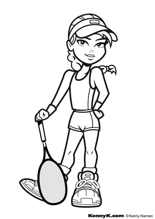 Coloriage tennis