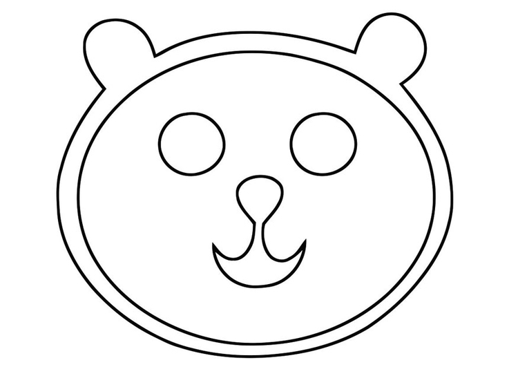 Coloriage tÃªte d'ours