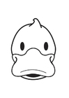 coloriage Tête de canard