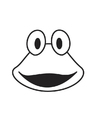 coloriage Tête de grenouille