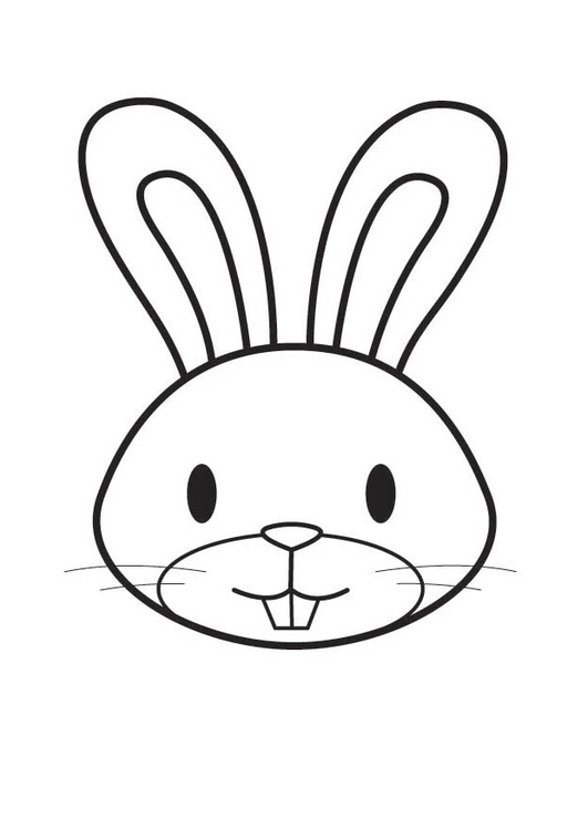 Coloriage TÃªte de lapin