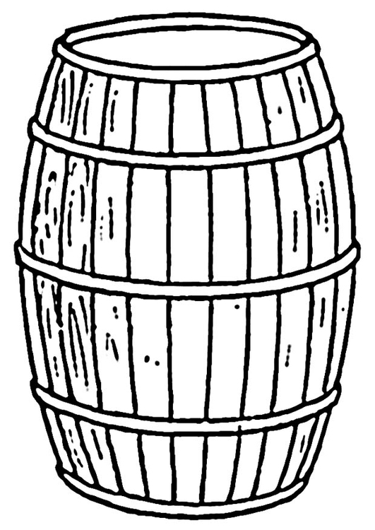 Coloriage tonneau