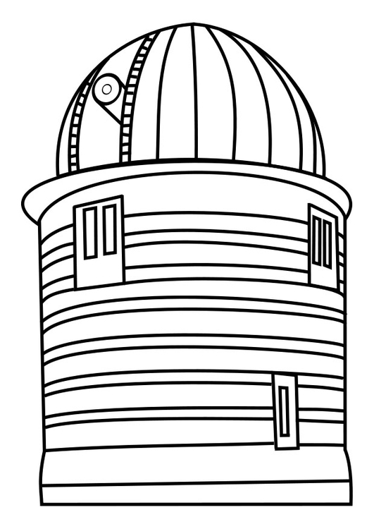 Coloriage tour d'observation