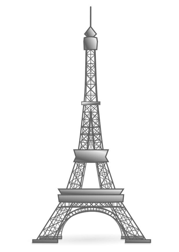Coloriage Tour Eiffel  France  Coloriages Gratuits à Imprimer
