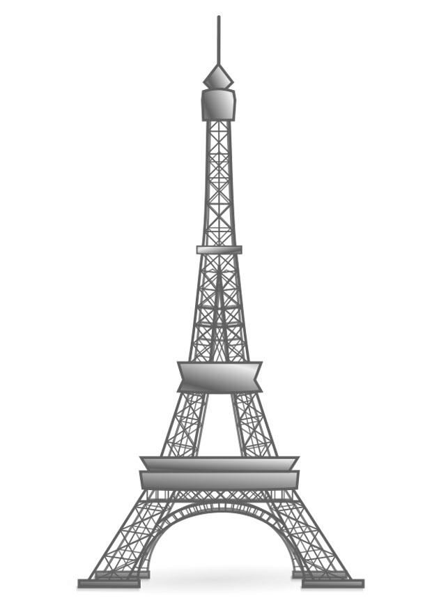 Coloriage Tour Eiffel - France - Coloriages Gratuits à Imprimer