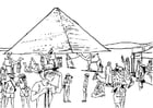 Coloriage tourisme - Egypte