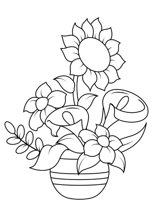Coloriage tournesol