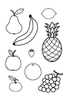 Coloriages toutes sortes de fruits