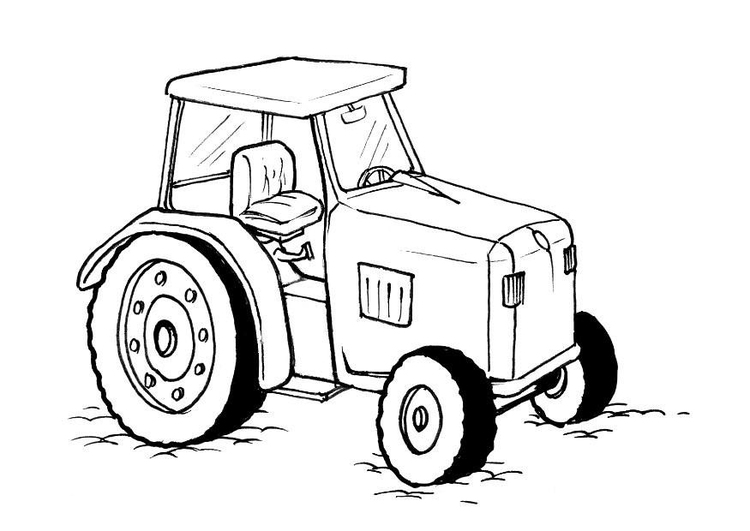 Coloriage tracteur